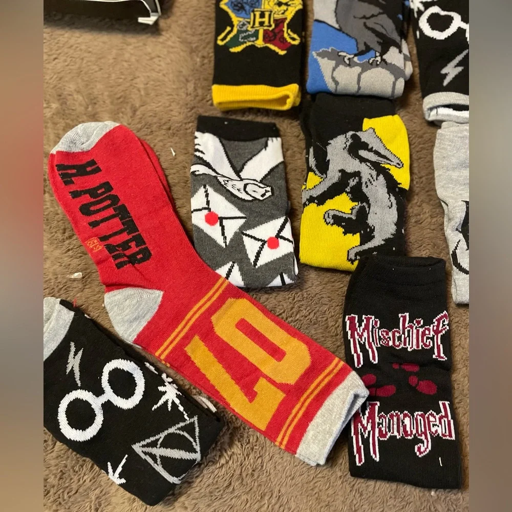 Harry Potter 15 Days of Socks Gift Box, Women’s Shoe Sz 4-10